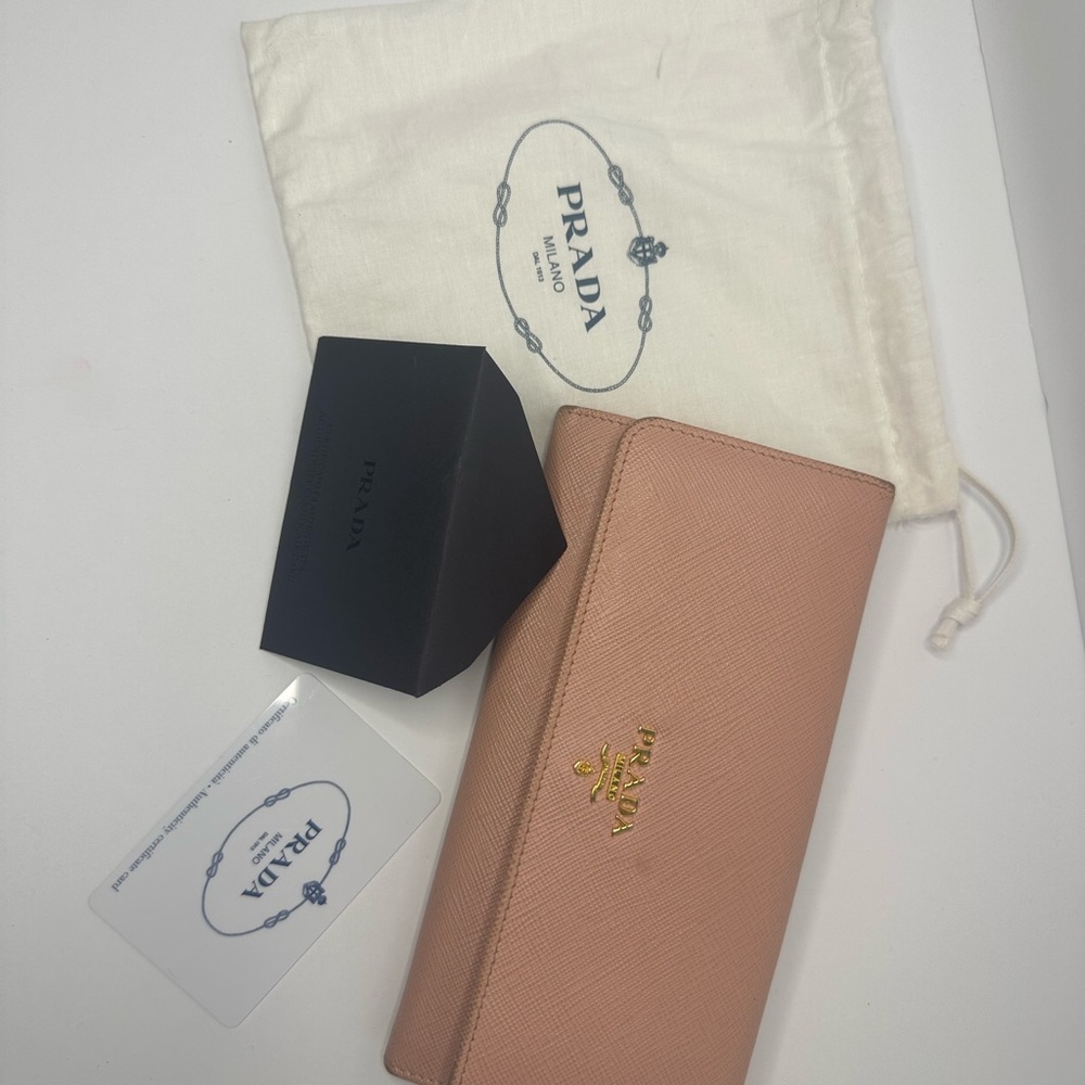 Prada Blush Leather Wallet